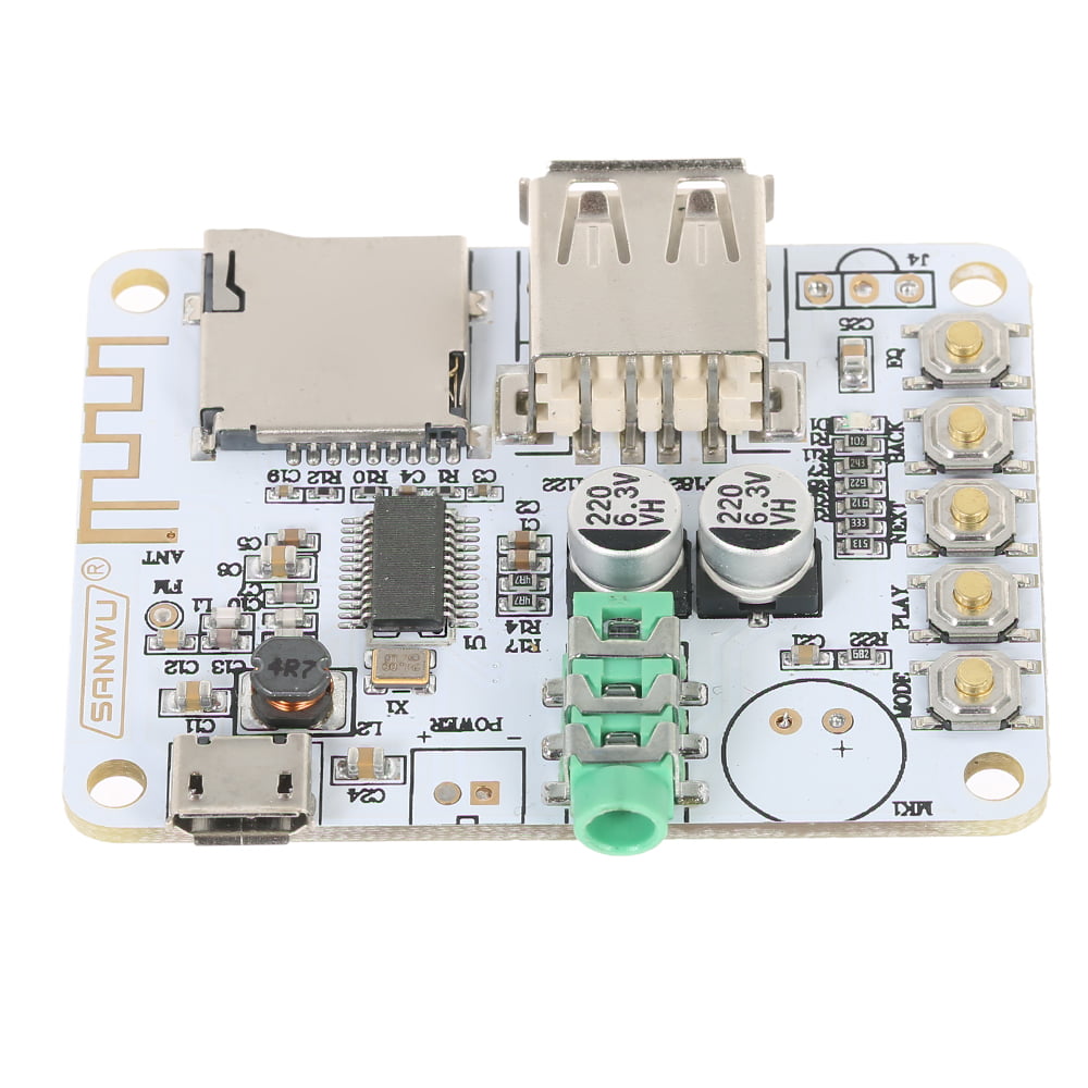 DC 5V USB Wireless Bluetooth 2.1 Audio Receiver Amplifier Module FM Radio Board 