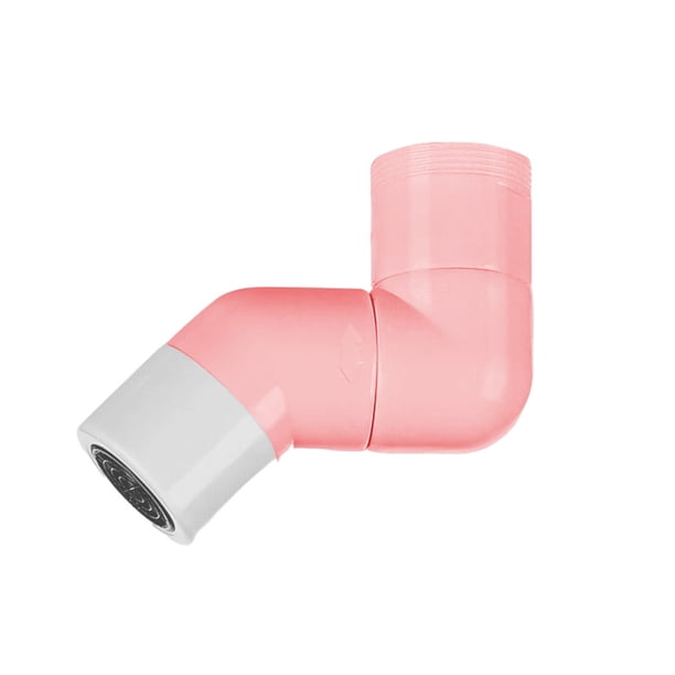 Billuyoard Extensor de grifo de fregadero giratorio de 720 grados, ducha, bañera, rociador, aireador, baño, baño, Hotel, adaptador de accesorio para Cocina y Comedor Rosa Blanco Billuyoard HA061961-04B