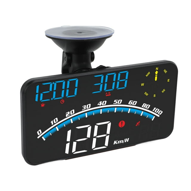 HUD GPS Speedometer, Universal Multifunction HD Car HUD For Truck For Automobiles Blue