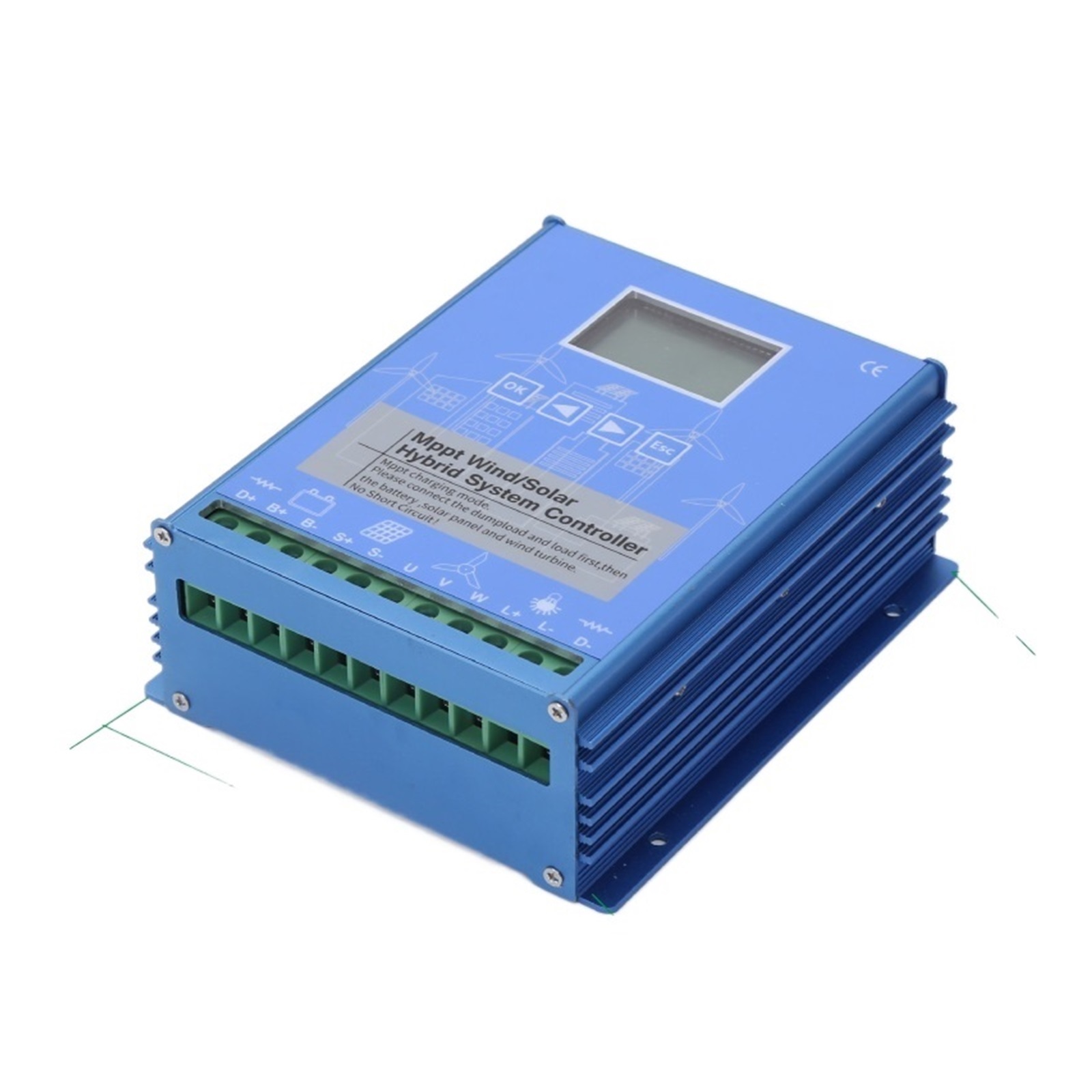 MPPT Wind-solar Hybrid Controller 12V24V 1000W2000W Breeze Boost Rechargeable Lead-acid Lithium Battery