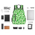 thumbnail image 4 of Fuzoiu Green Lizard Print Lightweight Daypack,Weekender Bag for Men and Women, Travel Backpack with Padded Straps for School, Travel & Work, 4 of 7