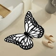 thumbnail image 5 of Wooowa Elegant Butterfly Accent Rug - 15.7"x11.8" Soft Floor Decor for Living Room Bedroom Home Entryway Accents, 5 of 7