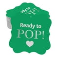 thumbnail image 1 of Inkdotpot Hang Tags Ready To Pop Baby Shower Favor Bracket Shape Gift Tags Real Silver Foil Bonbonniere Tag Pack Of 50, 1 of 7