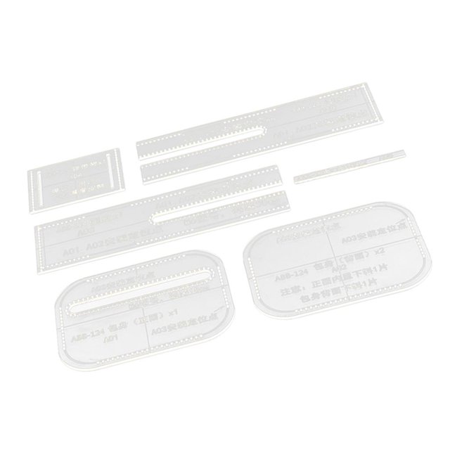 6 Piezas 1 de Pntils Acrílicas para Herramientas, Pntils de Estampado en Relieve para Manualidades en Cuero BLESIY Plantilla de acrílico transparente
