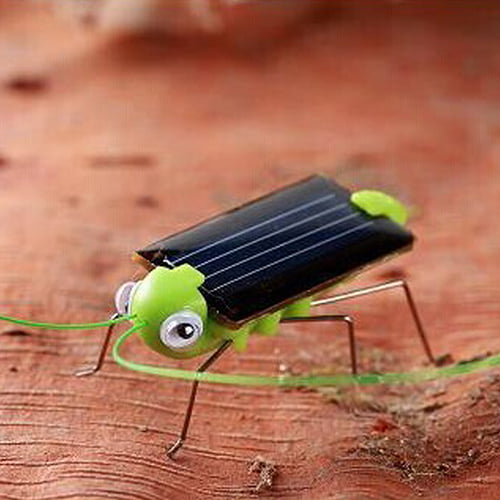 Solar Energy Electric Vibration Motor Toy Toy Grasshopper Cricket Cockroach 