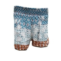 Mogul Women's Short Pant Printed High Waist Beach Evening Shorts