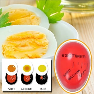 Egg Timer That Goes in Water, Color Changing Egg Timer, Perfect for Boiling  Eggs - Hard, Medium, Soft (1 Pack, Scarlet)