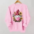 thumbnail image 2 of VKOYWKM Women Valentine Sweatshirt Heart Print Oversized Sweatshirts Spring Long Sleeve Crew Neck Heart Sweatshirts Valentines Day Gifts for Women, 2 of 7