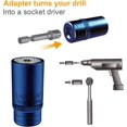 thumbnail image 4 of Universal Socket Set Fathers Day Gifts for Men - for Men,7-19mm Multi-Function Hand Tools Repair Tools Kit, High Hardness Steel, with Power Drill Adapter,for Men/Husband/Boyfriend Blue, 4 of 4