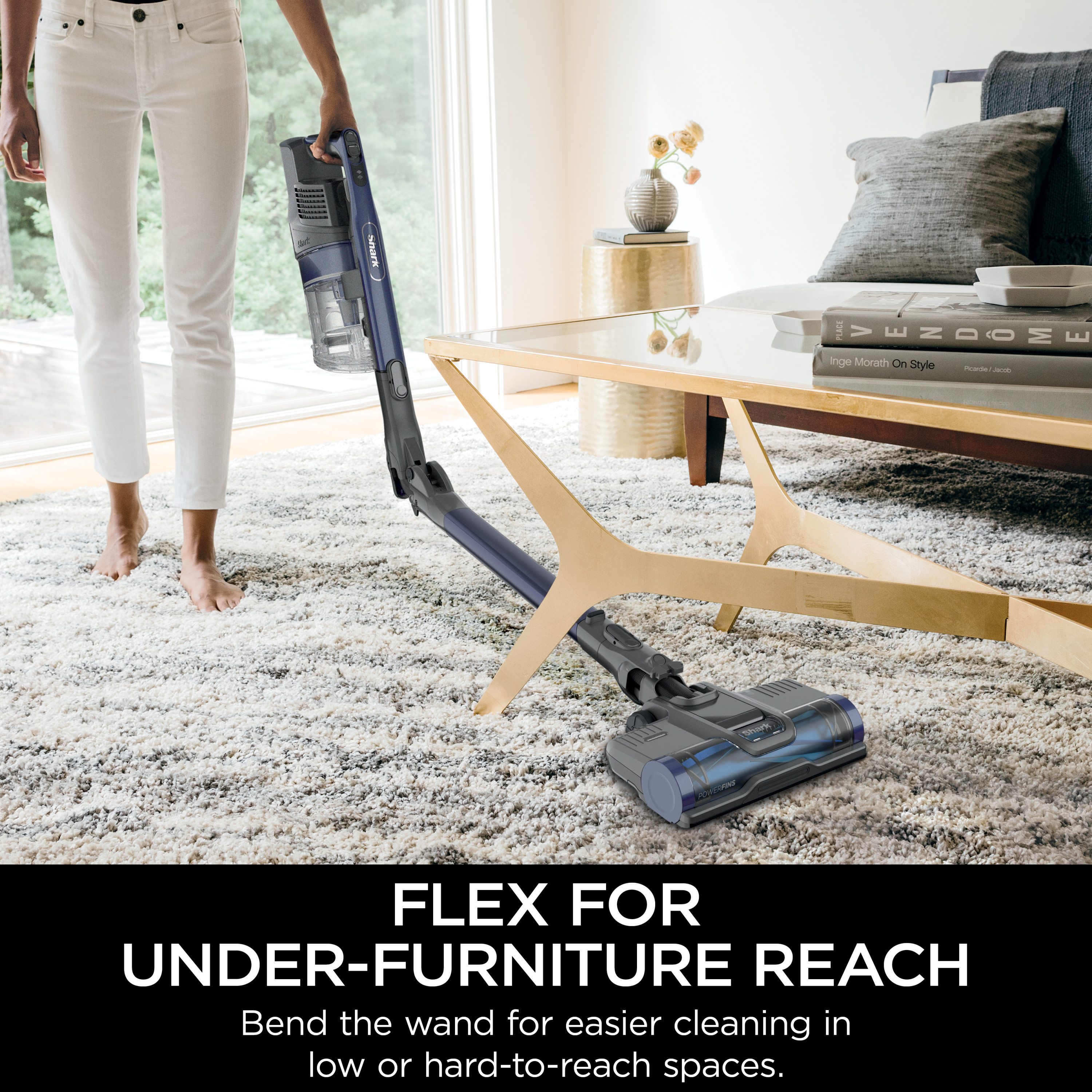Shark IZ340H Pet Pro Cordless Stick Vacuum, MultiFLEX, Blue photo 5