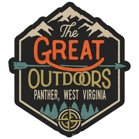 

Panther West Virginia The Great Outdoors Design 2-Inch Fridge Magnet