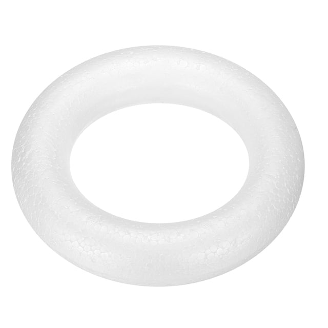 Unique Bargains Couronne en Mousse de 5,1 Pouces Formes Anneaux Ronds pour Bricolage Lot de 1