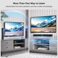 thumbnail image 6 of Sound Bar for Smart TV, 100W Soundbar with Crystal-Clear Vocals and Bluetooth 5.3/TV-ARC/Optical/AUX Input, 2 in 1 Detachable Surround Sound System for TV/PC/Gaming/Projectors, 6 of 6