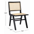 thumbnail image 4 of SAFAVIEH Couture Hattie Contemporary Rattan Solid Dining Chair, Beige (Set of 2), 4 of 9