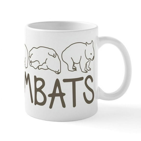 CafePress - I Heart Wombats Mug - 11 oz Ceramic Mug - Novelty Coffee Tea Cup