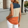 thumbnail image 6 of Yourumao Womens Tank Tops Button Up Henley Shirts Sleeveless Color Block Tunics Loose Fit Tshirts Summer Outdoor Blouses, 6 of 6