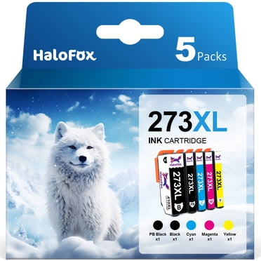 Epson 273 273XL 273XL Ink Cartridge High Capacity 273 Ink Replacement for Epson 273XL Ink Cartridges Combo Pack use with Epson XP820 XP810 XP800 XP620 XP610 XP600 XP520 Printer Tray (BCMYPB, 5 Packs)