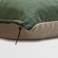 thumbnail image 1 of Decorative Sea Blue 24"x24" (60x60 cm) Throw Pillow Cases, Velvet Double Side, Top Zipper Leather Puller Throw Pillows For Sofa, Solid Color Pattern Modern Style - Velvet Sea Jules, 1 of 5
