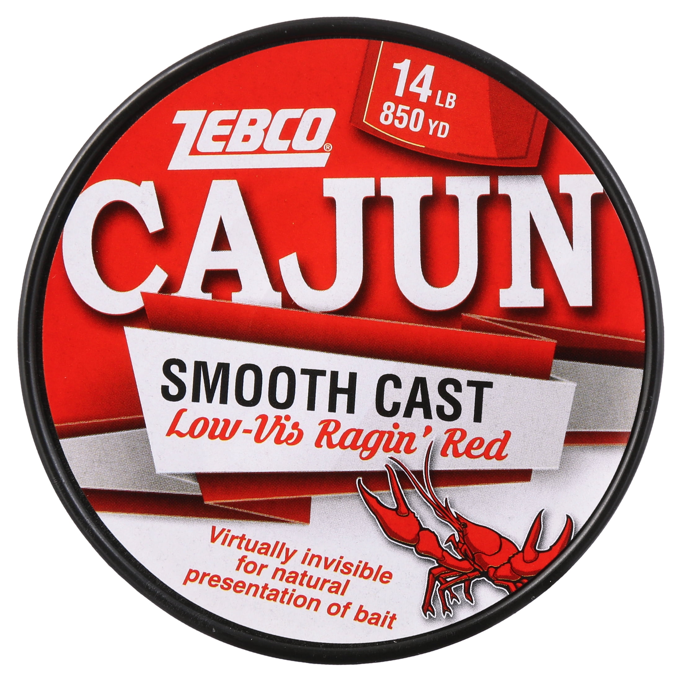 Zebco Fishing Line Low-Vis Ragin Red 14-Pound Monofilament 850