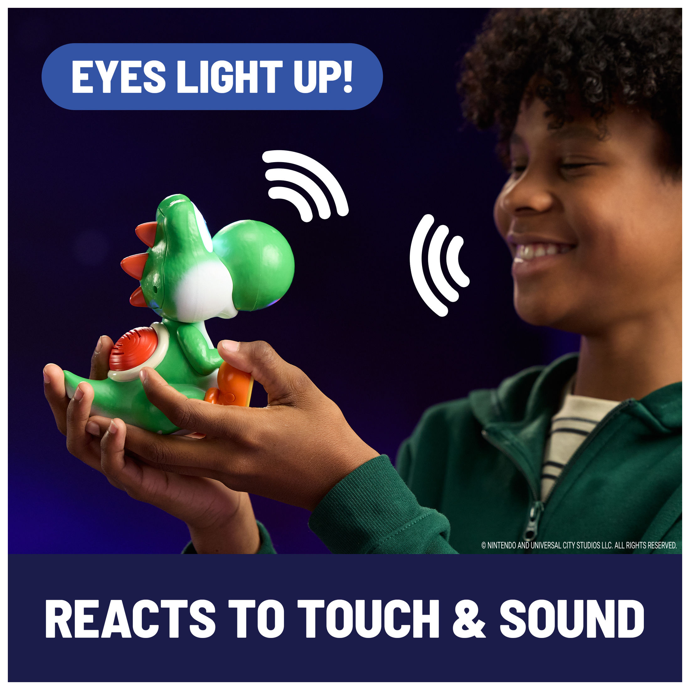 Super Mario Galaxy Movie Hatchin' Yoshi Interactive Figure photo 4