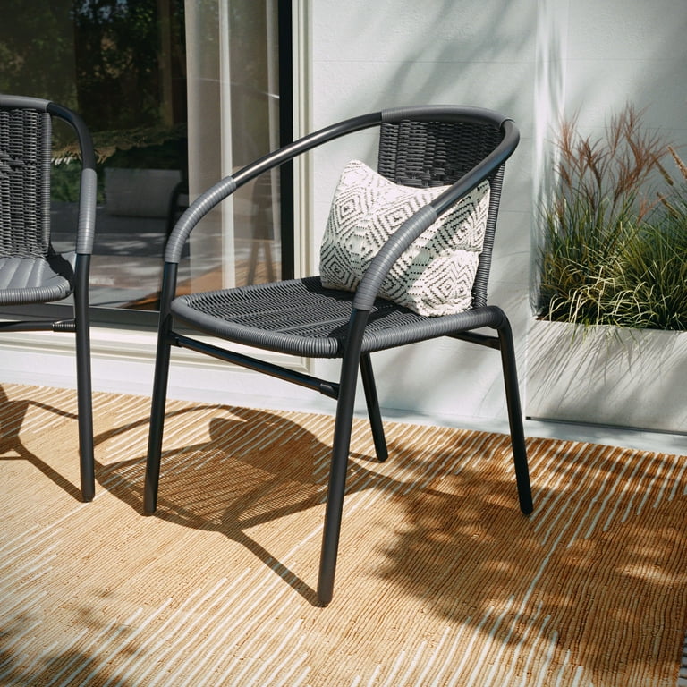 Rattan grey chairs discount