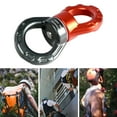 thumbnail image 3 of 30KN Aluminum Alloy Swing Swivel Universal Rotating Ring for Aerial Yoga Climbing Hammock Smooth 360 Degree Rotation Ball Bearings O-Shaped Hanging Point Outdoor Connector, 3 of 6