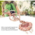 thumbnail image 2 of Key Chains for Car Keys, Cute keychain, Chinese Style Creative Alloy Longevity Lock Keychain for Bless Peace, Sturdy Rhinestone Keychain is A Perfect Gift for Your Friends, Families, or Children, Red, 2 of 7