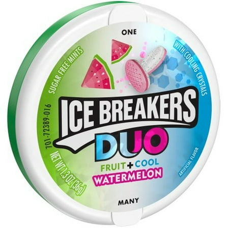 ICE BREAKERS DUO Watermelon Flavored Mints (Pack of 6)