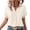 Beige, variant on Short Sleeve Button Up Women, Womens Short Sleeve Summer Shirts Batwing Sleeve Pocket Patched Shirt Collared Tops Dressy Casual V Neck Blouses Button Up Shirts Women Coffee L