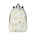 thumbnail image 2 of Rocae Flower Rabbit for Durable Canvas Backpack Leisure Large Bag Travel Rucksack Multi-function Backpack, 2 of 8