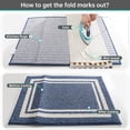 thumbnail image 6 of FloorHug Kitchen Rugs and Mats 2 Pieces, 24"x35"+24"x60", Stain-Resistant and Absorbent Kitchen Mats Non-Slip, Machine Washable Kitchen Floor Mat, Rugs for Kitchen, Floor and Home, Blue, 6 of 9