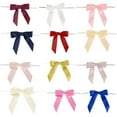 thumbnail image 3 of 100 Pcs Mini Ribbon Craft Bows, 5/8 Inch Multicolor DIY Craft Tiny Bows for Presents Satin Decoration Bowknot for Gift Wrapping Hair Clip Flower Bouquet Wedding Birthday Sewing Scrapbooking, 3 of 6