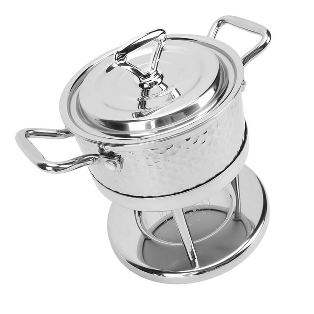 Stainless Steel Single Fire Stove, Rustproof Hot Pot Stove with Lid for Home