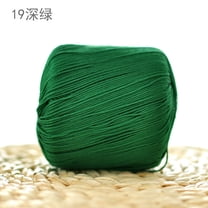 XmhyTop-A 80g Multicolor Crochet Thread Premium Cotton Thread for Detailed Handwork, Versatile Threadart Crochet Supplies,Dark Green