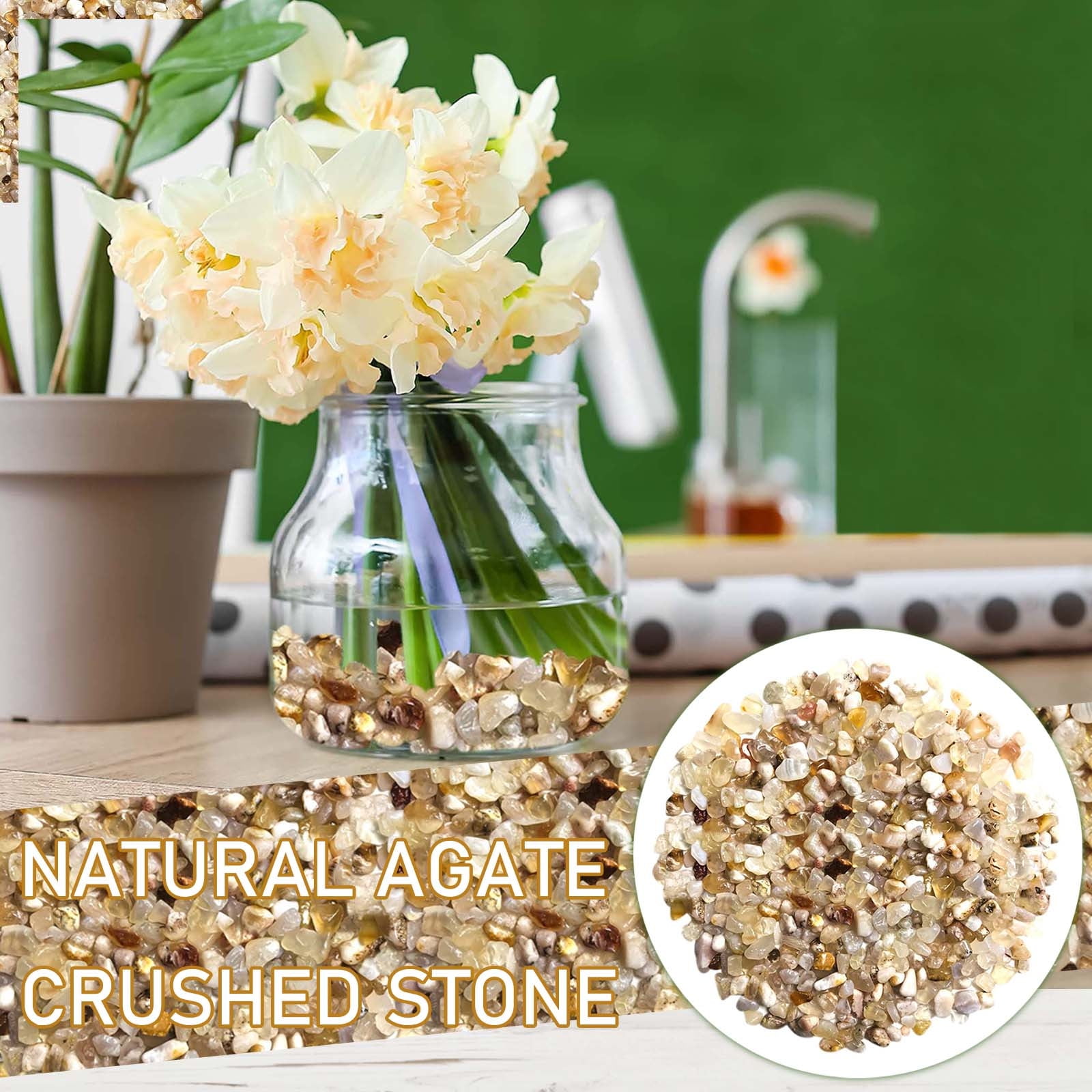 Stones for Planters Small Stones for Garden Landscaping Stone Decorative Balls Small Green