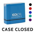 thumbnail image 2 of Printtoo Case Closed Self Inking Rubber Stamp Pre-Inked Office Stamp- Home Office Business Stationery, Purple- 42 x 9 mm, 2 of 7