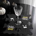 thumbnail image 4 of 20 Pcs Halloween Ghost Shaped Paper Napkins, Large 12 Inch Black Disposable Dinnerware for 20 Guests, Spooky Funny Party Tableware Decorations, 4 of 7
