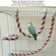 thumbnail image 3 of Colorful And Bendable Bird Rope Perch Cotton Rope ParakeetsStand Toy Ideal For Cockatiels Bird Rope Perch Colorful  Twisted Rope Bird Perch Bendable Cotton Rope Parakeets, 3 of 8
