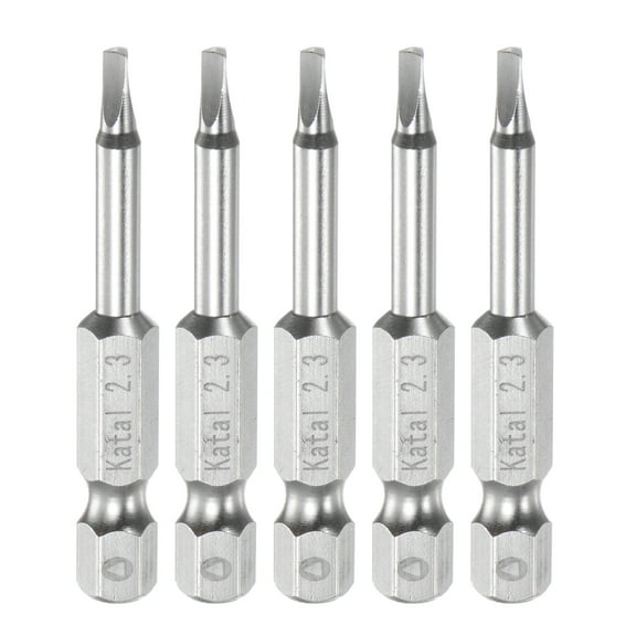 TA2.3 Magnetic Triangle Screwdriver Bit 1/4" Hex Shank 2" Length Screw Driver, 5 Pack