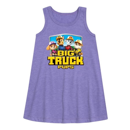 

Paw Patrol - Big Truck Pups - Toddler and Youth Girls A-line Dress