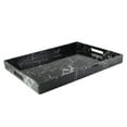 thumbnail image 4 of MARBLE SWIRL BLACK/WHITE RECT TRAY, 4 of 4