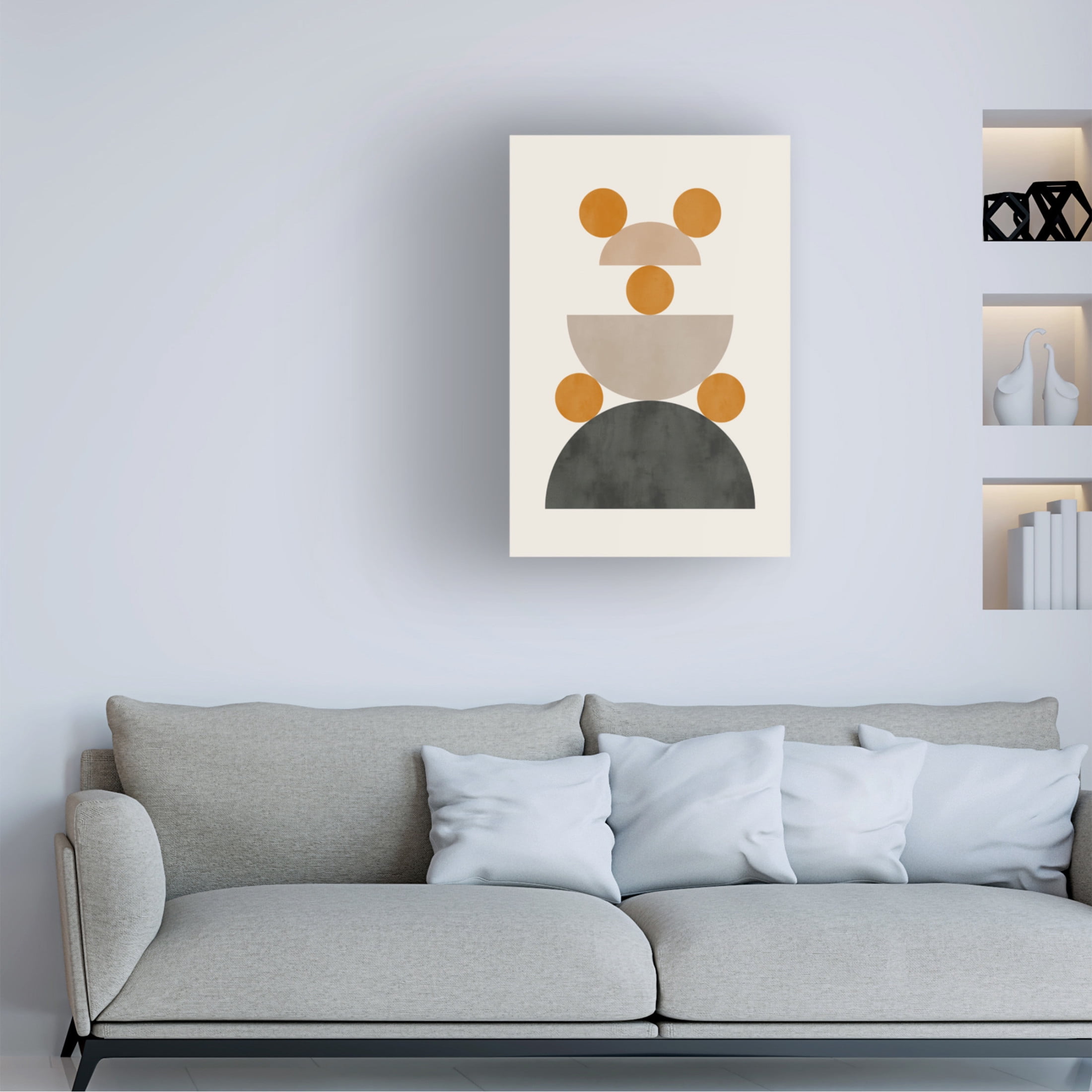 Canvas Wall Art - Incado 'Mid Century Mod I' Wall Art for Living Room, Bedroom, or Office Décor by Trademark Fine Art - 22 x 32 Inches
