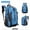 Blue BU, variant on Packable Hiking Daypack 30L Lightweight Foldable Nylon Backpack 52x33x18cm Water Resistant Roomy Travel Bag for Camping School Gym