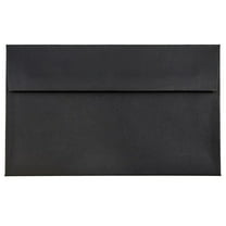 JAM Paper A9 Envelopes, 5 3/4 x 8 3/4, Black Linen, 1000/Carton