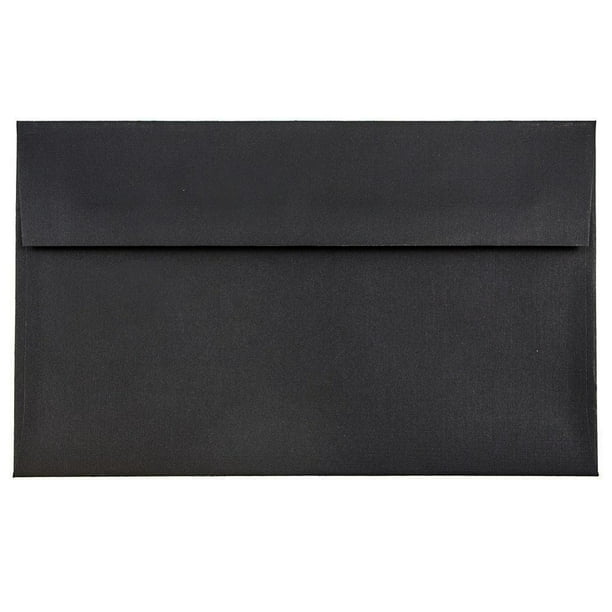 JAM A9 Envelopes, 5.8x8.8, Black Linen, 1000/Carton