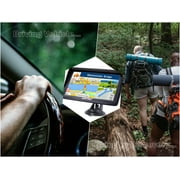 URFRU 9 inch GPS Navigation with Offline Maps for Truck, RV, Pickup and Car