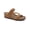 Brown, variant on YOKI LORAYN-02 Women's Braid Double Buckle Cork Footbed Sandal