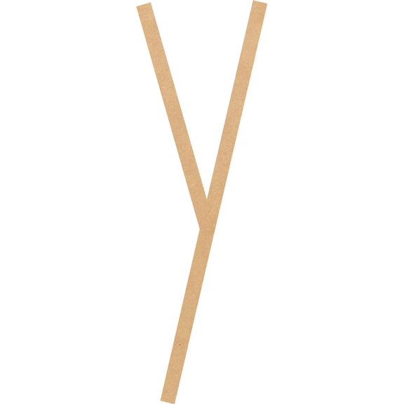 Wood MDF Letter Y, Craft Alphabet 4'' Small Home Décor, Motherburger Font