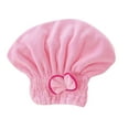 thumbnail image 2 of Super Absorbent Hair Drying Turban, Microfiber Hair Towel for Women, Quick Dry Hair Wrap for Long Hair, Pink, 2 of 4