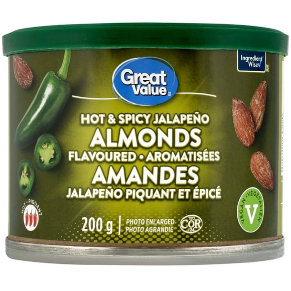 Amandes aromatisées Jalapeño piquant et épicé Great Value